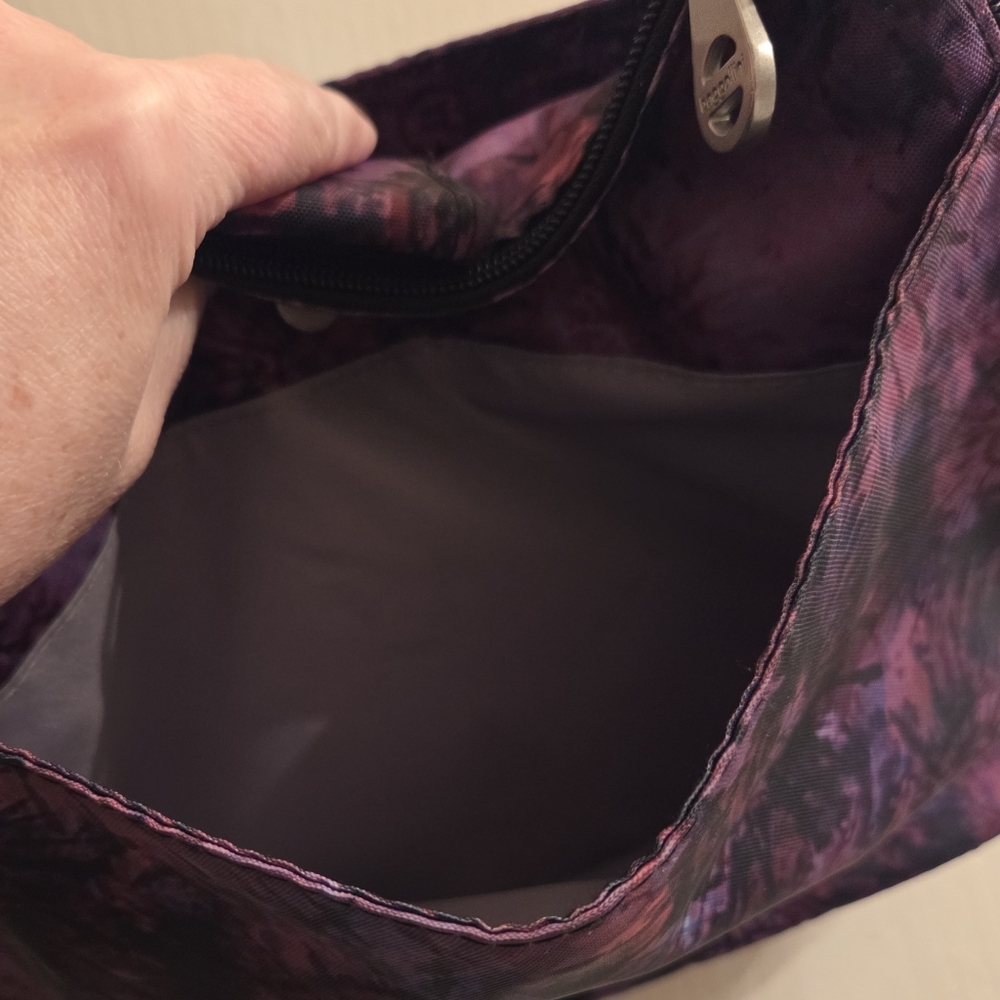 Baggallini Sorrento RFID Hobo Bag in Orchid Tie-Dye - Picture 6 of 9